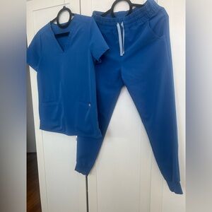 Figs Women's  Royal Blue Jogger Set